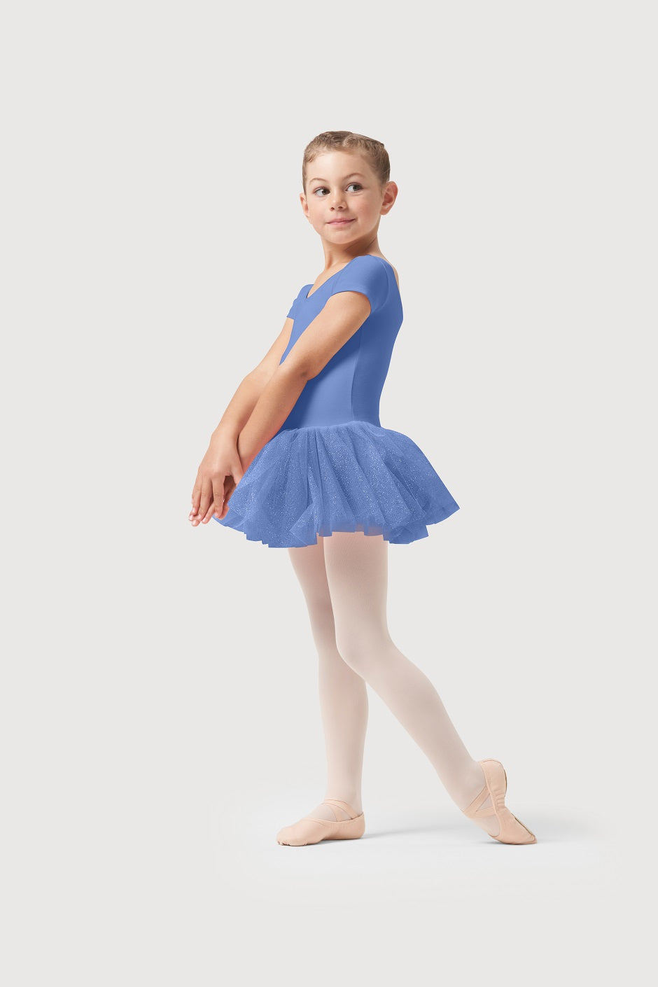 Bloch Girls Cap Sleeve Tutu Dress - CL1022 Blue / 4-6 Bloch Girls Cap Sleeve Tutu Dress - CL1022 Blue / 4-6