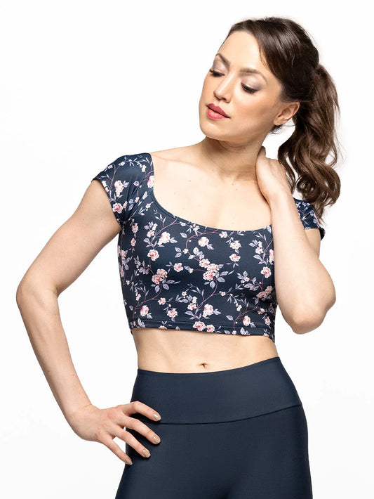 Mia Crop Top - Flourish Storm