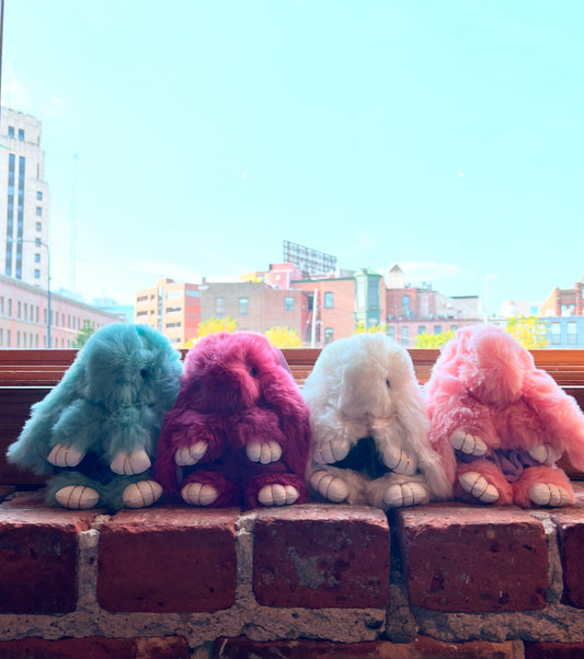 Fluffy Bunny Key Ring with Scrunchie Tutu