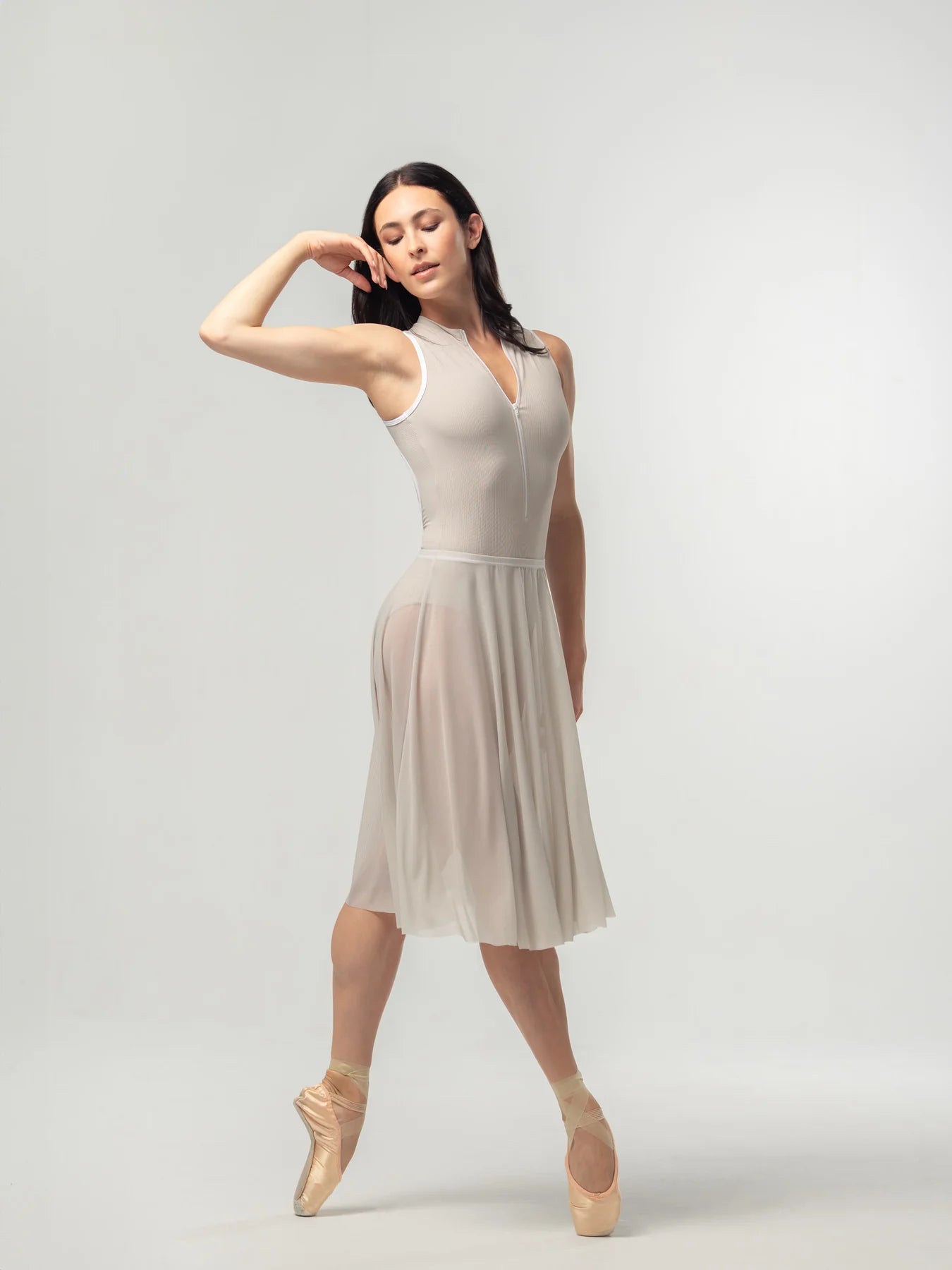 Long Mesh Rehearsal Skirt