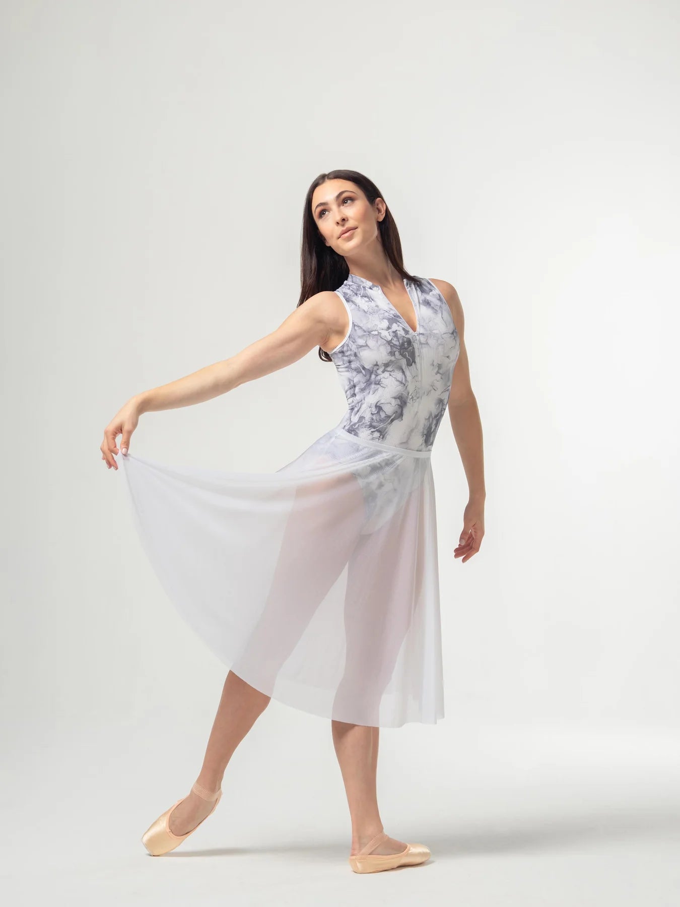 Long Mesh Rehearsal Skirt