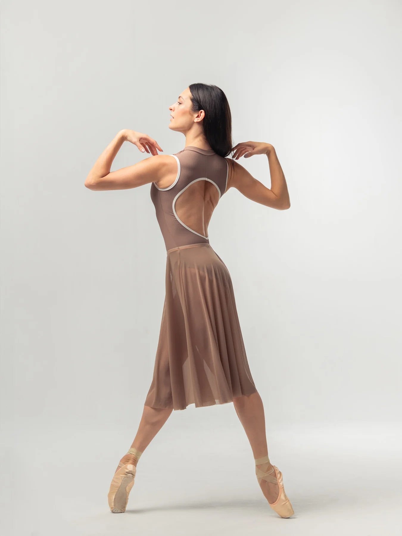 Long Mesh Rehearsal Skirt