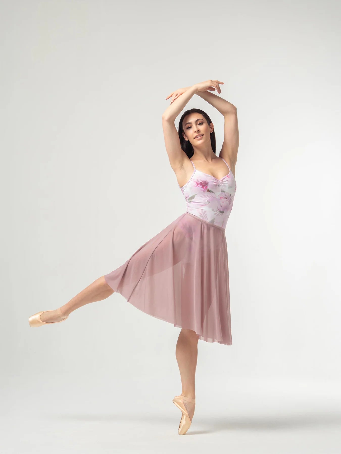Long Mesh Rehearsal Skirt