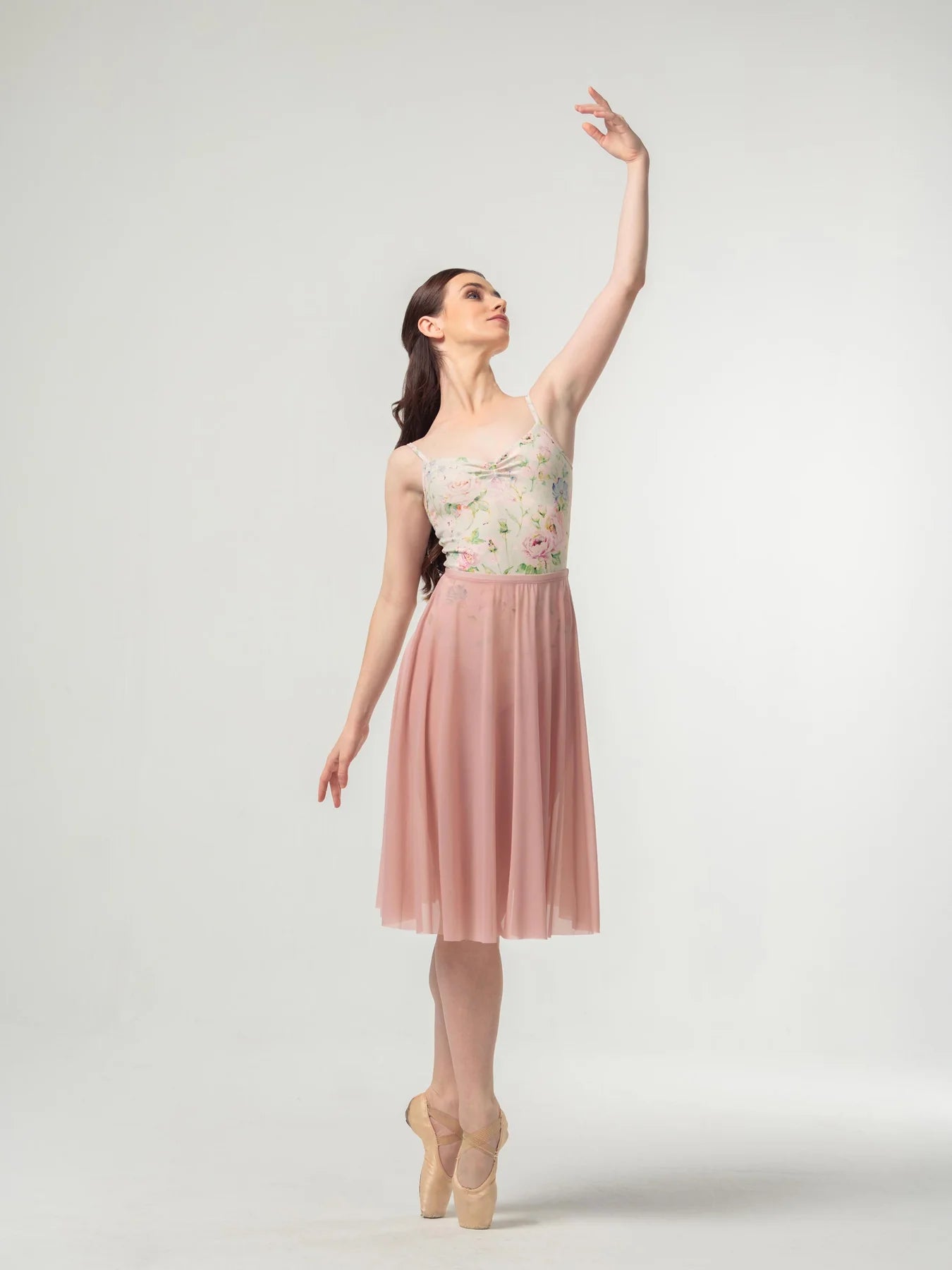 Long Mesh Rehearsal Skirt
