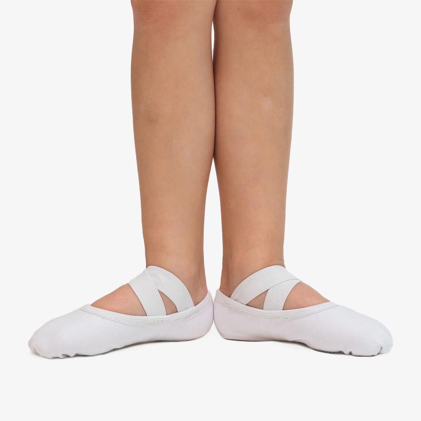 White Canvas Ballet Slipper - SD16 - Youth