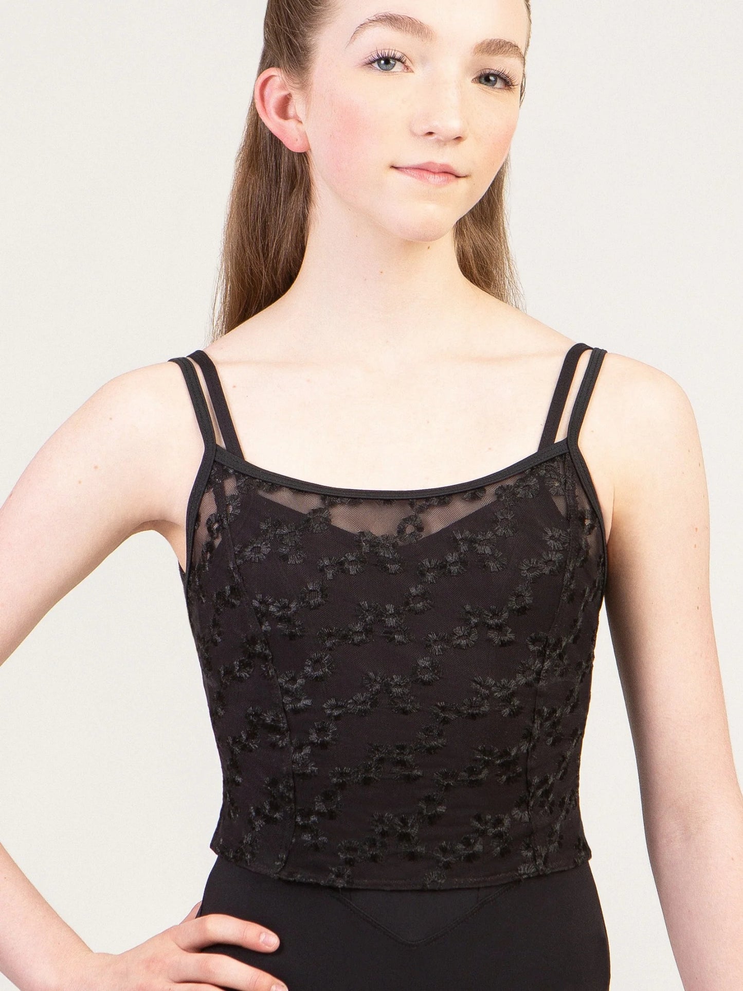 Daisy Mesh Camisole Top - 4016A