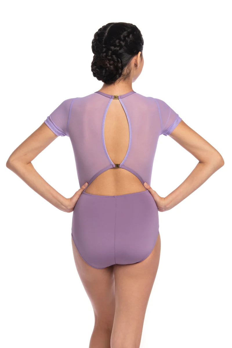 Renee Mesh Cap Sleeve Leotard - 1089ME