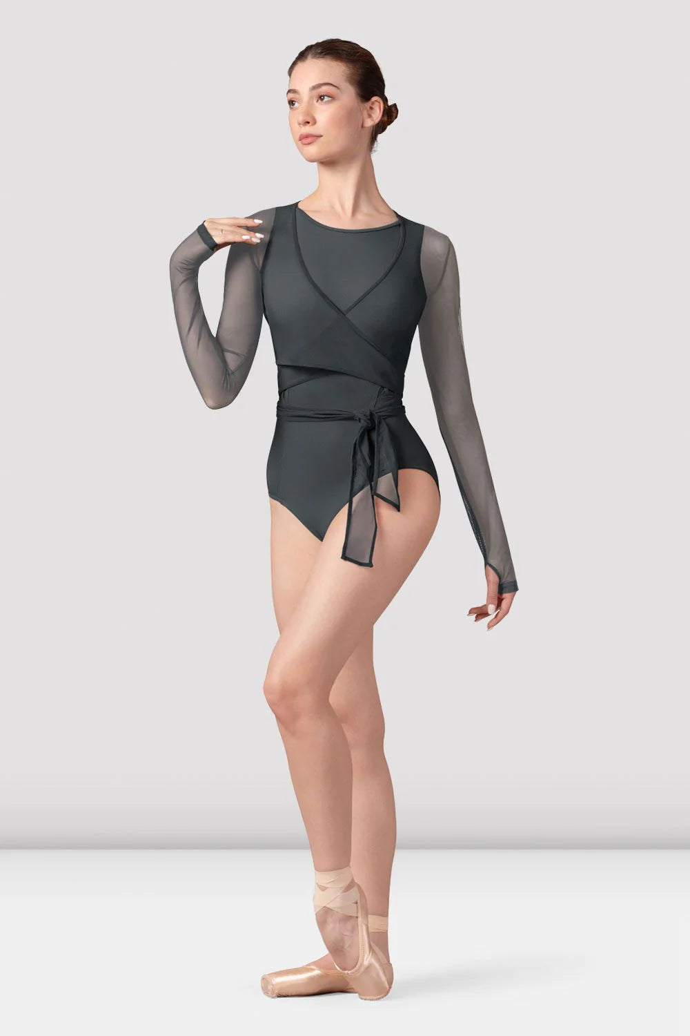 Bethan Mesh Wrap Top - Z8459