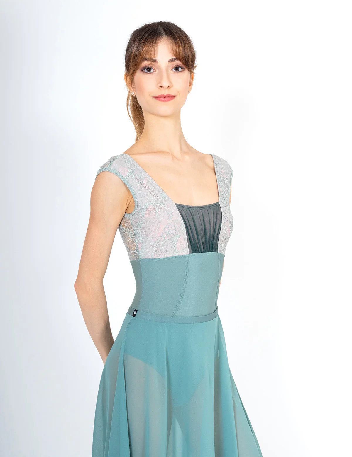 DellaLo' Milano Fortuna CL Leotard - Ice Green Ice Green / S DellaLo' Milano Fortuna CL Leotard - Ice Green Ice Green / S