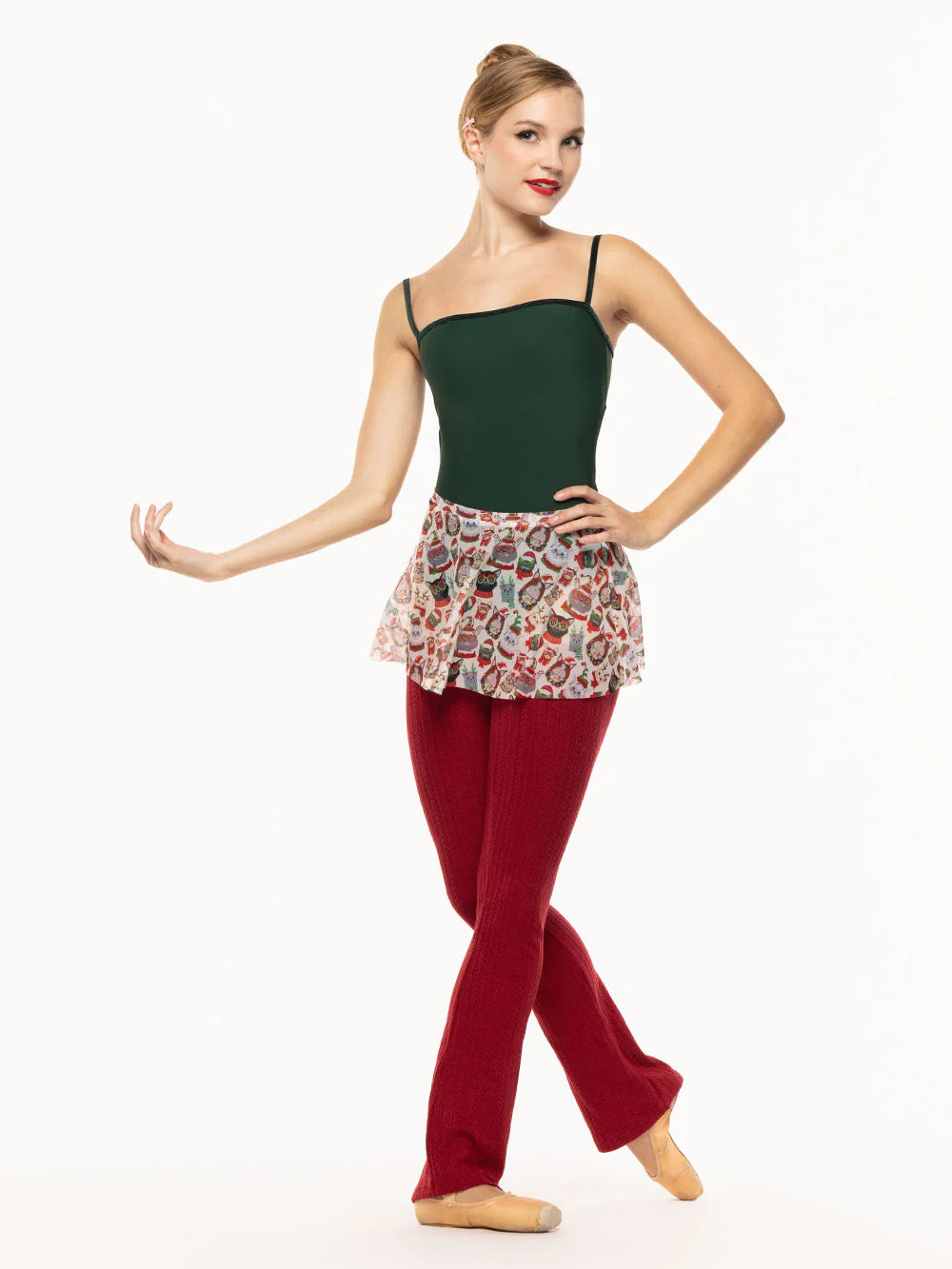 Flare Mesh Skirt - Cat Lady Christmas