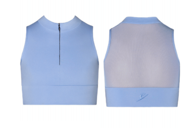 Girls Kity Zip Crop Top - ICC153MR3