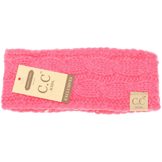 Girls Knit Head Warmer for Bunheads