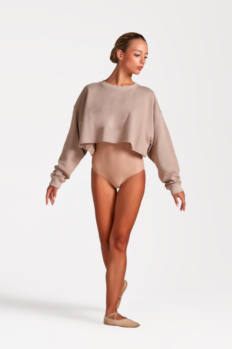 Warm-up Crop Sweatshirt Top - WP006