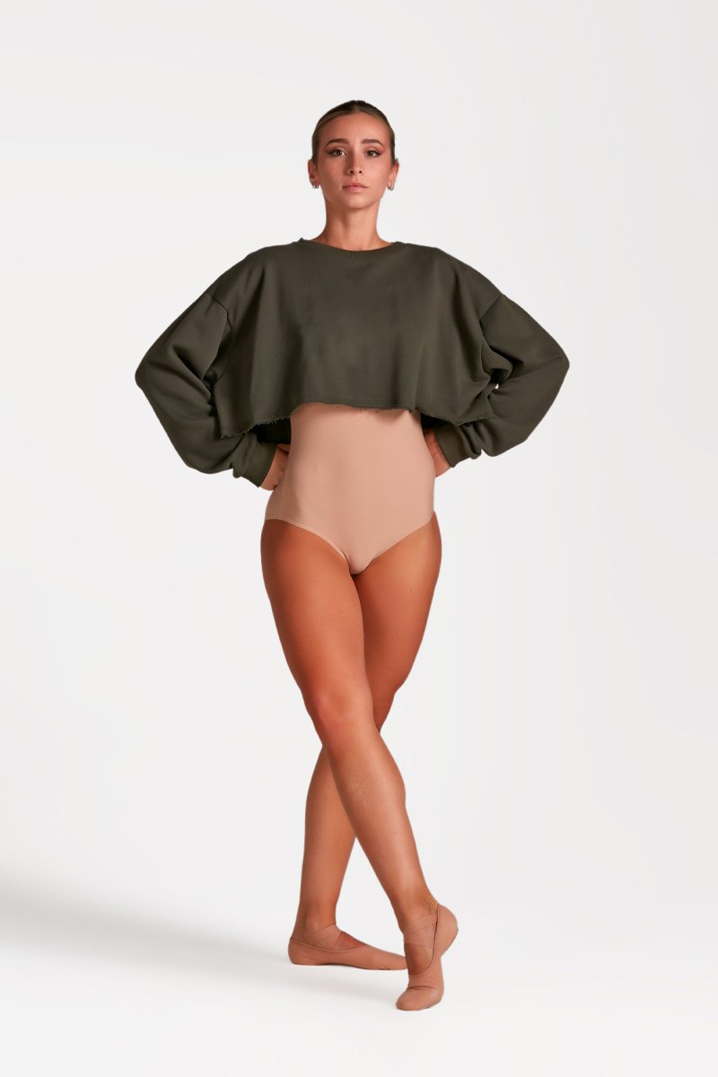 Warm-up Crop Sweatshirt Top - WP006