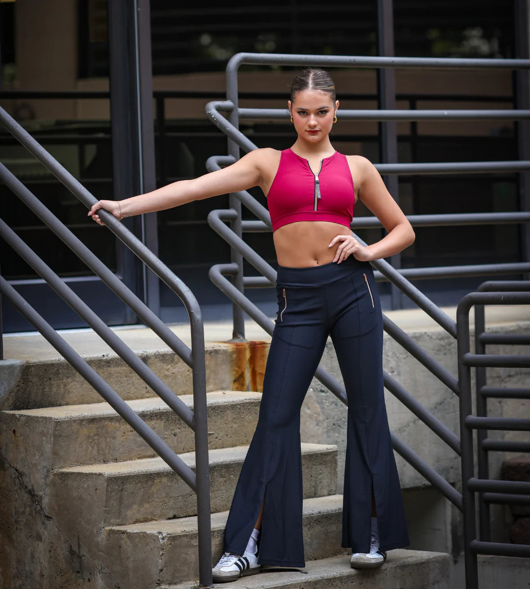 Bravery Zip Crop Top - OLL326