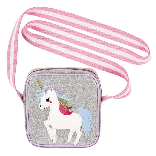 Silver Unicorn Cross Body Bag