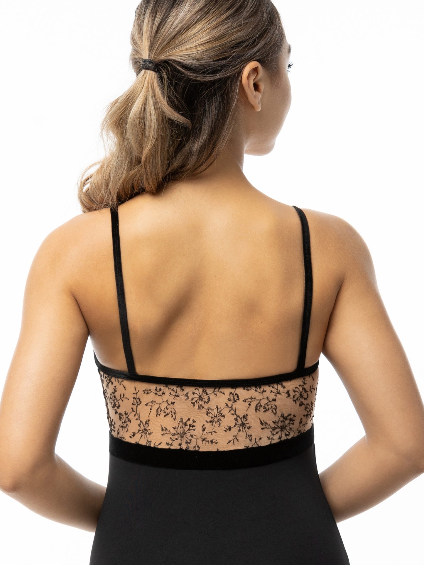 Embroidered Empire Camisole Leotard - 2562A