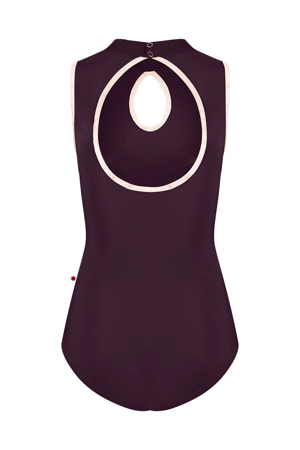 Elise High Neck Leotard - Eggplant