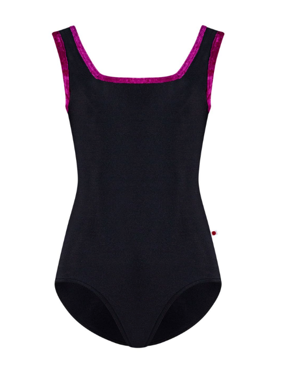 Girls Marieke Tank Leotard - Black