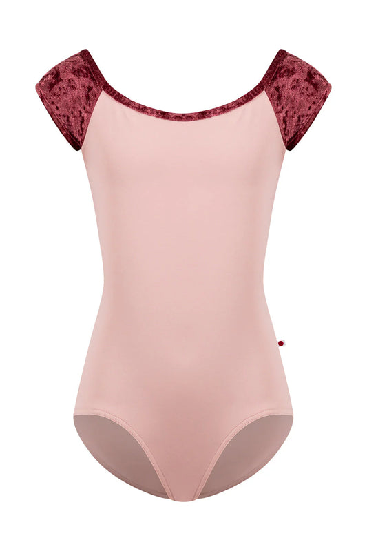 Girls Wendy Cap Sleeve Leotard - Petal