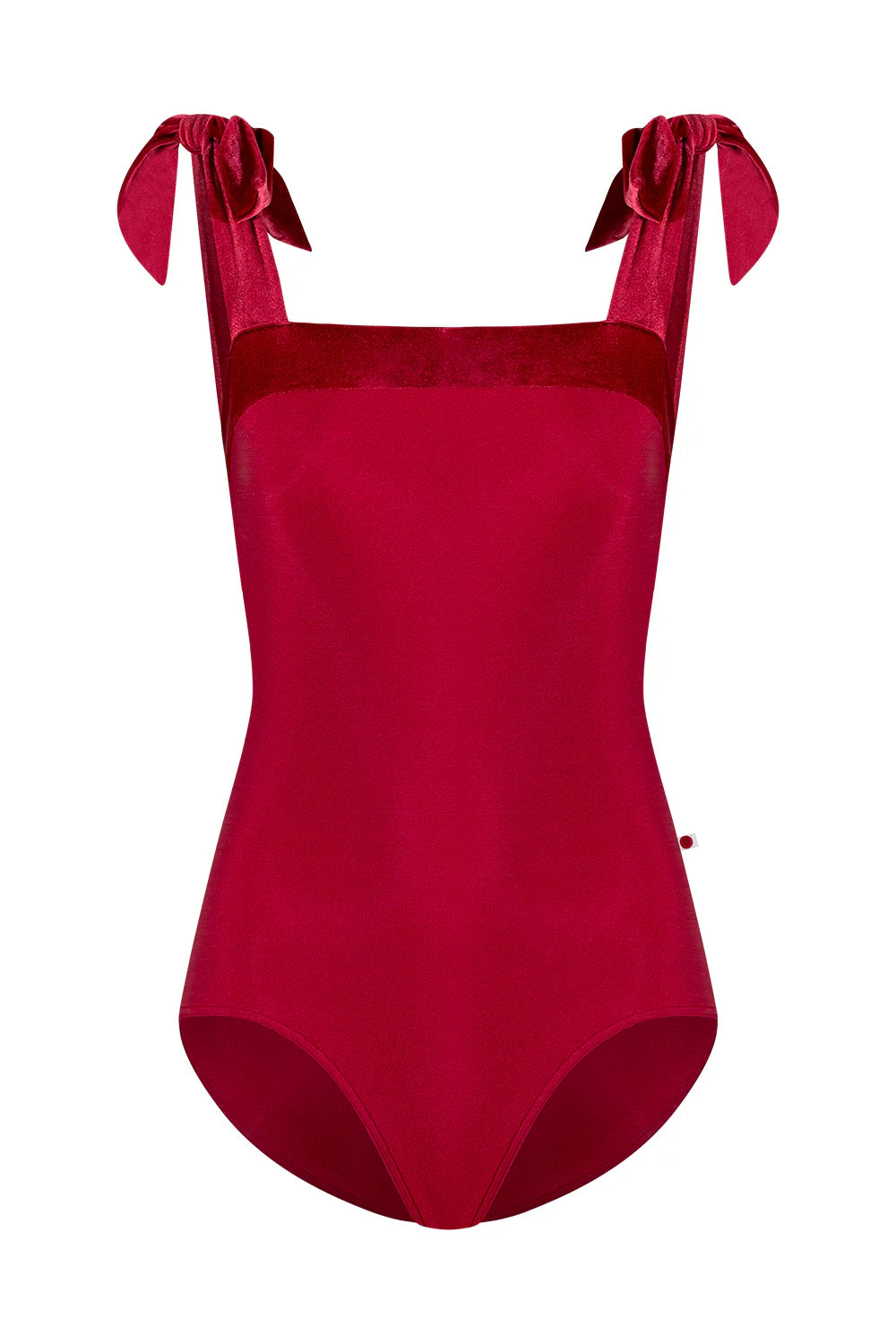 Mimi Shoulder Tie Leotard - Berry