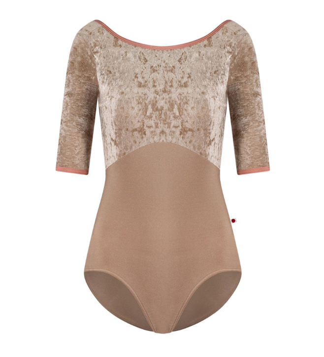 Sofiane Half Sleeve Leotard - Toffee