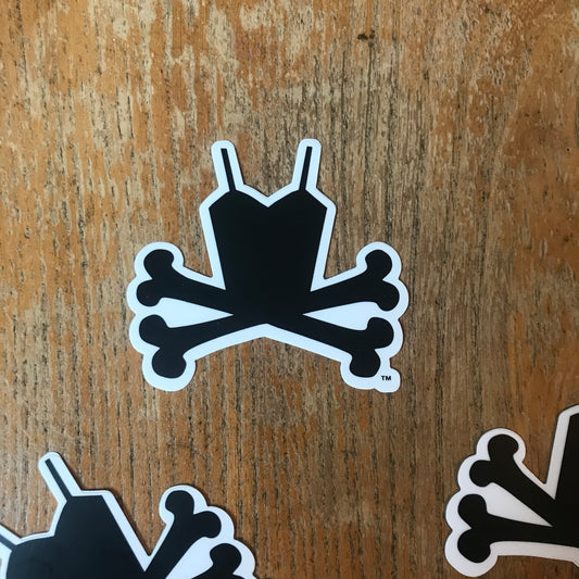 Dancewear Kalamazoo Tutu Crossbones Logo Sticker