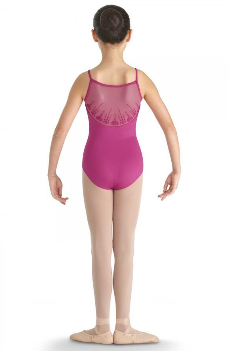 Girls Mesh-Back Camisole Leotard - CL8640