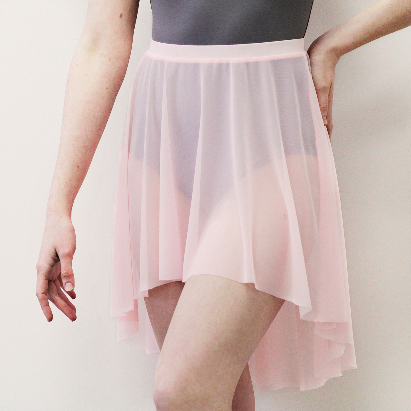 High Low Mesh Skirt - 514ME