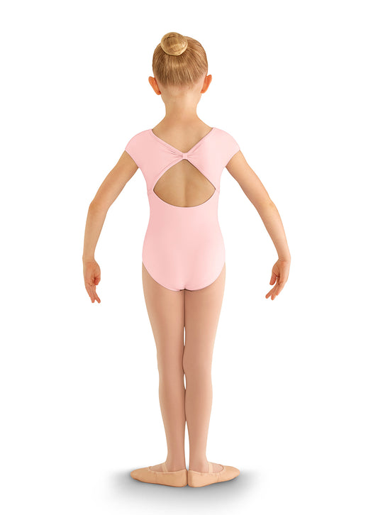 Girls Bow Back Cap Sleeve Leotard - CL8822