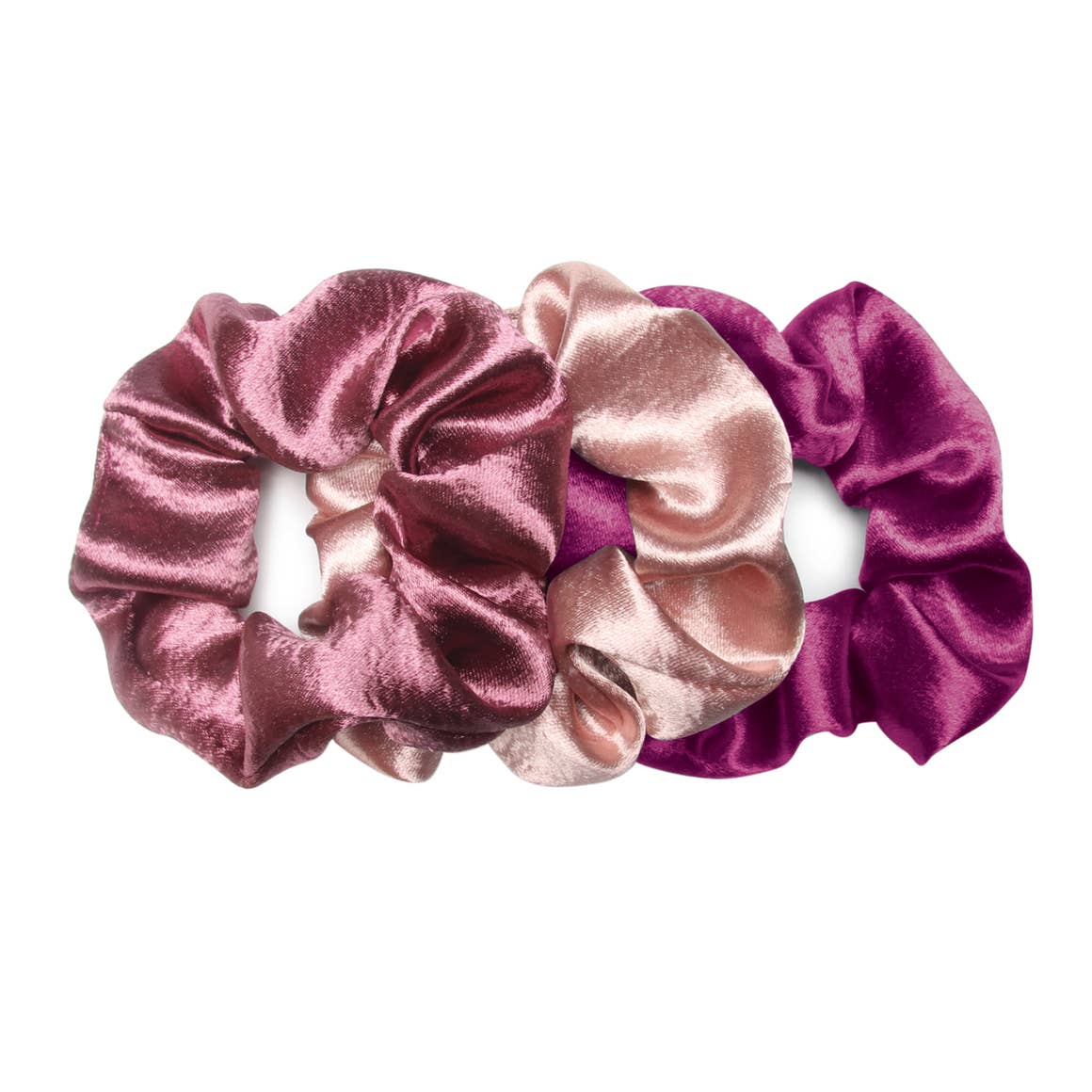 Satin 3-Pack Scrunchie Sets, by Banded
