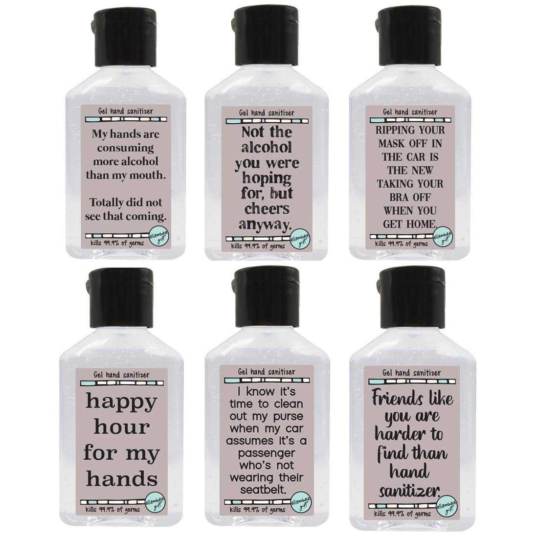 Funny Travel Size Hand Sanitizer Bottles
