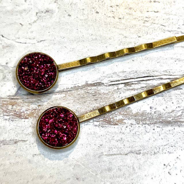 Druzy Bobby Pins