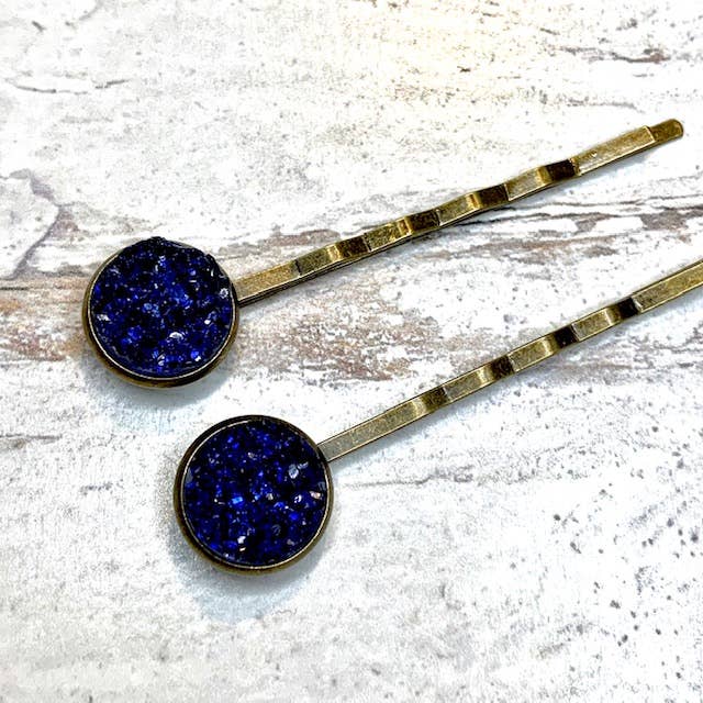 Druzy Bobby Pins