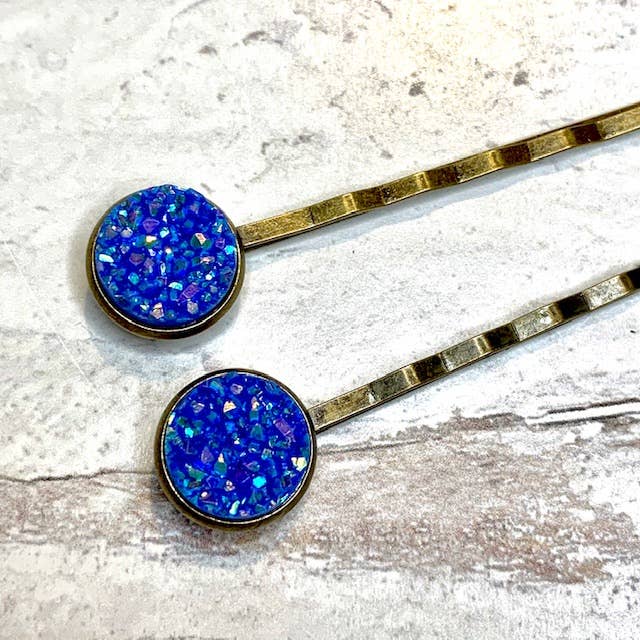 Druzy Bobby Pins