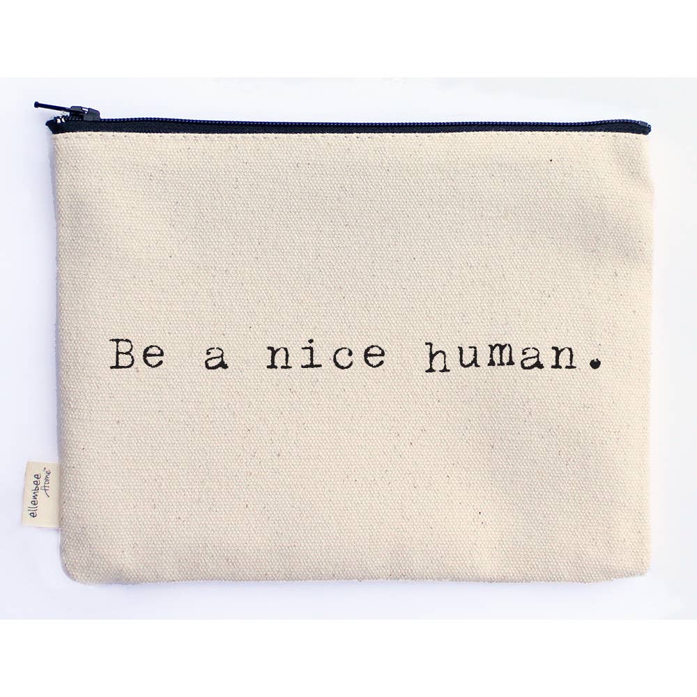 Canvas Quotable Accessory Bags