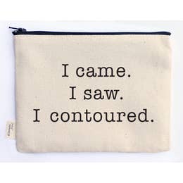 Canvas Quotable Accessory Bags
