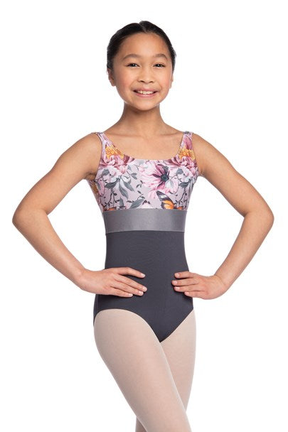 Girls Manon Leotard in Butterfly Bloom Print - 1071BBG