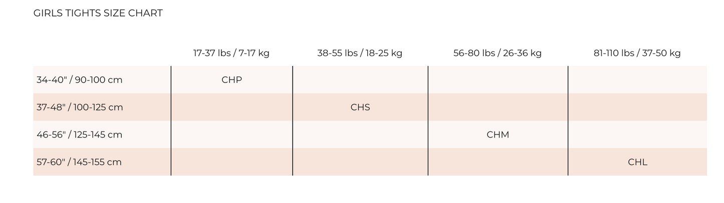 Girls Contoursoft Adaptatoe Tights - T0982G