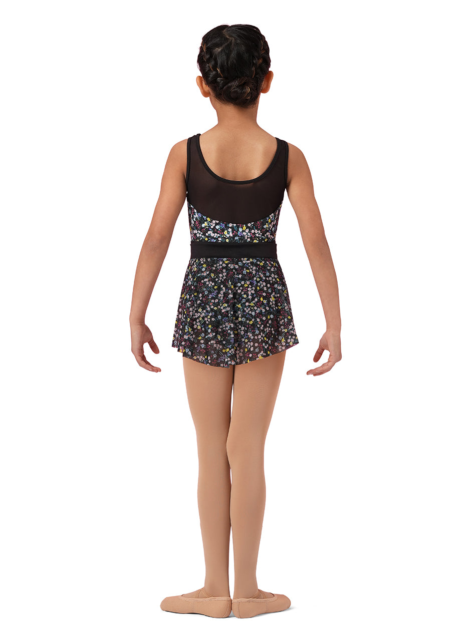 Girls Floral Print Skirt - MS1085C