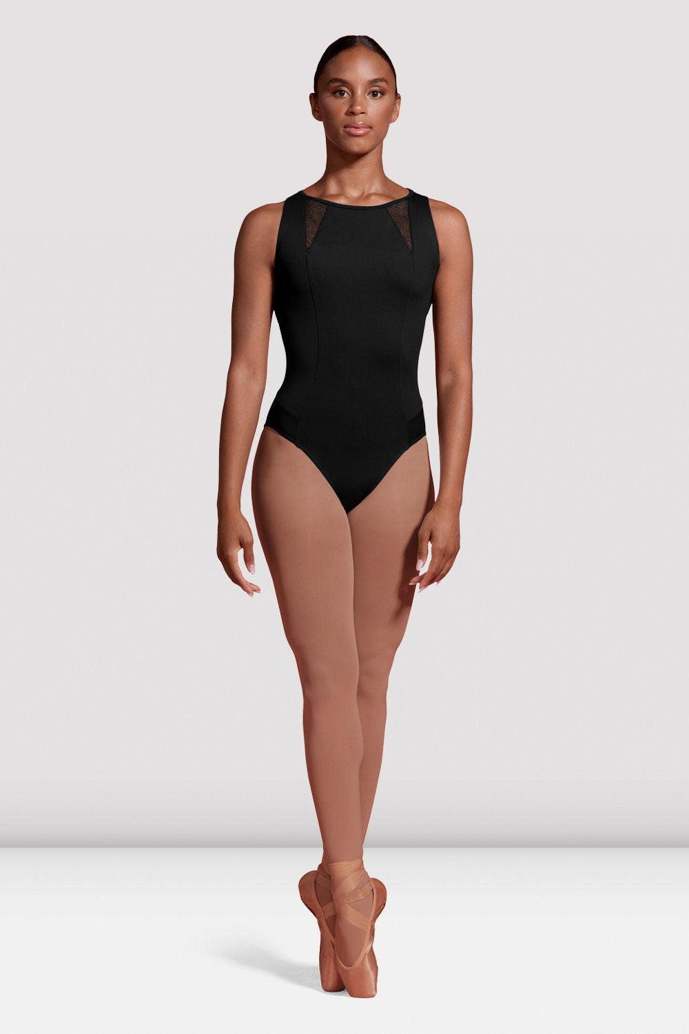 High Neck Tank with Mesh Panel Back - M3100LM