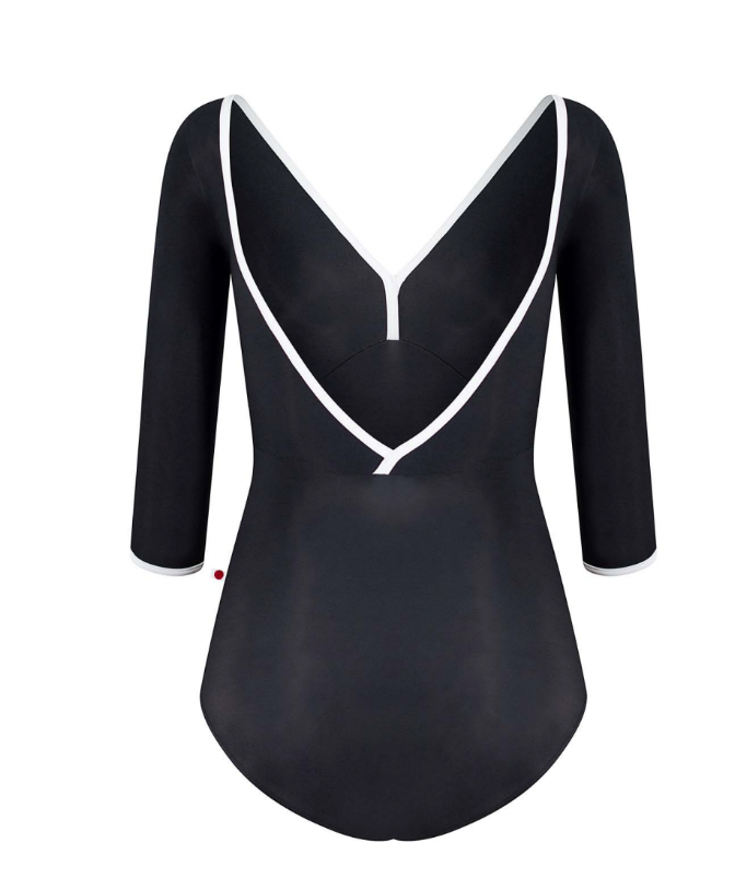 Alicia Three Quarter Sleeve Leotard