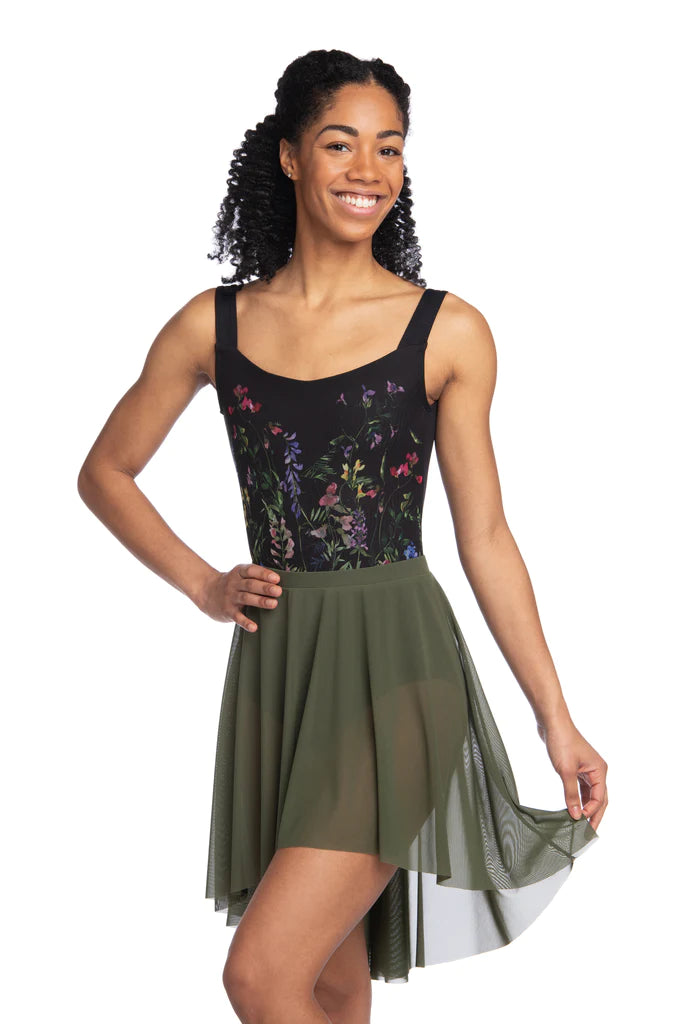 High Low Mesh Skirt - 514ME