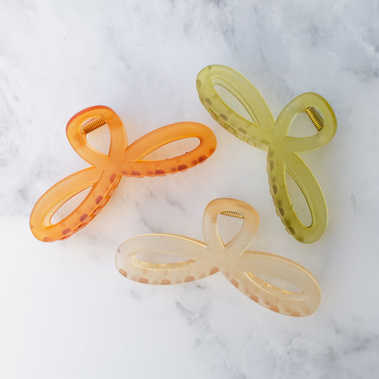 Big Three Leaf Hair Clips - Assorted colors