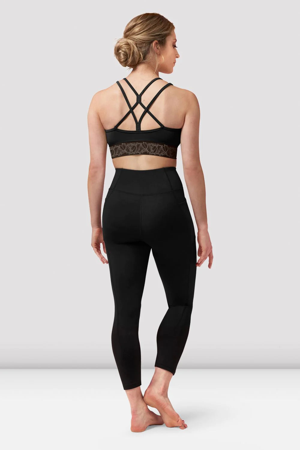 Lace Print Camisole Crop Top - Z0157