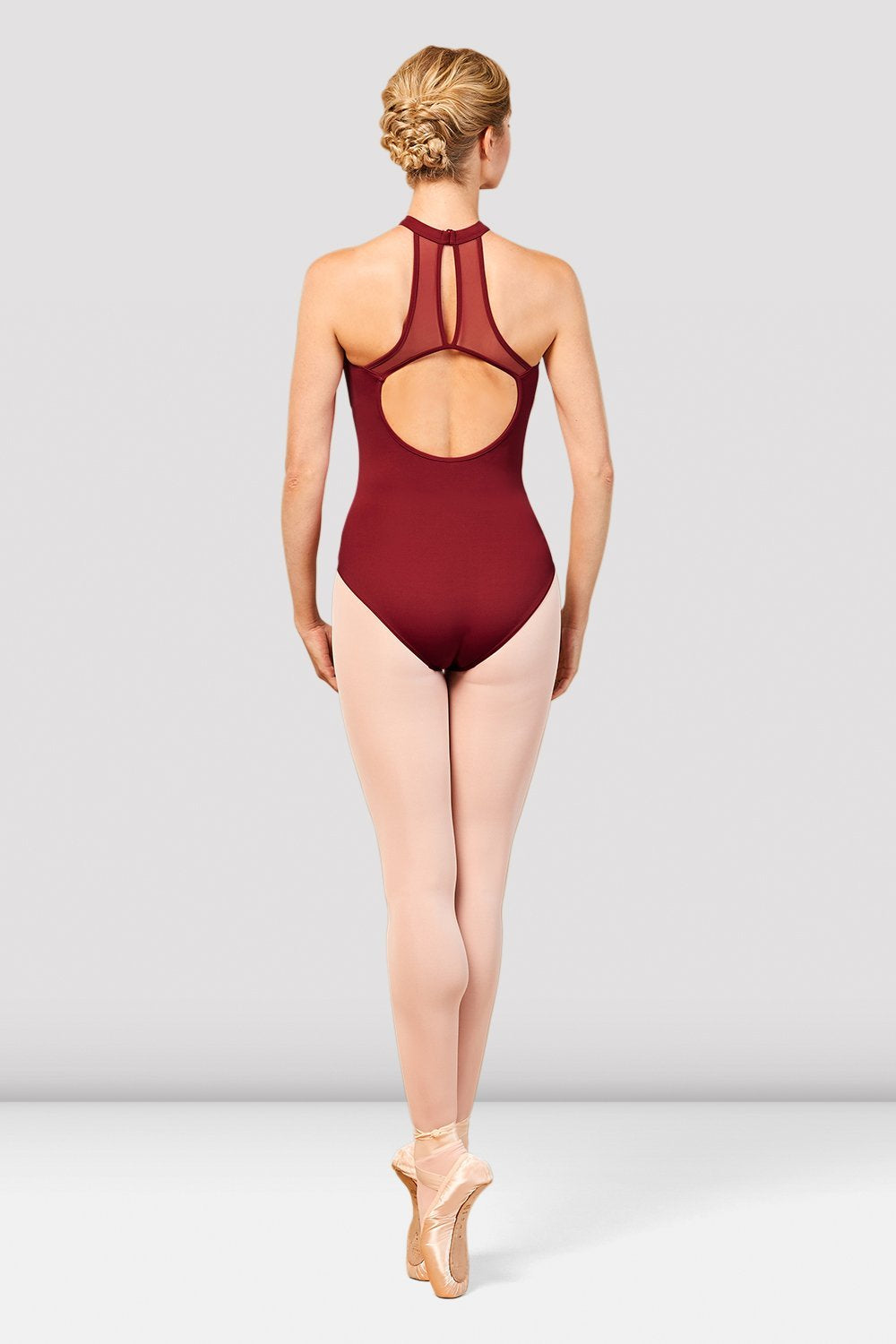 Girls Ember Trim Halter Leotard - TWL5555