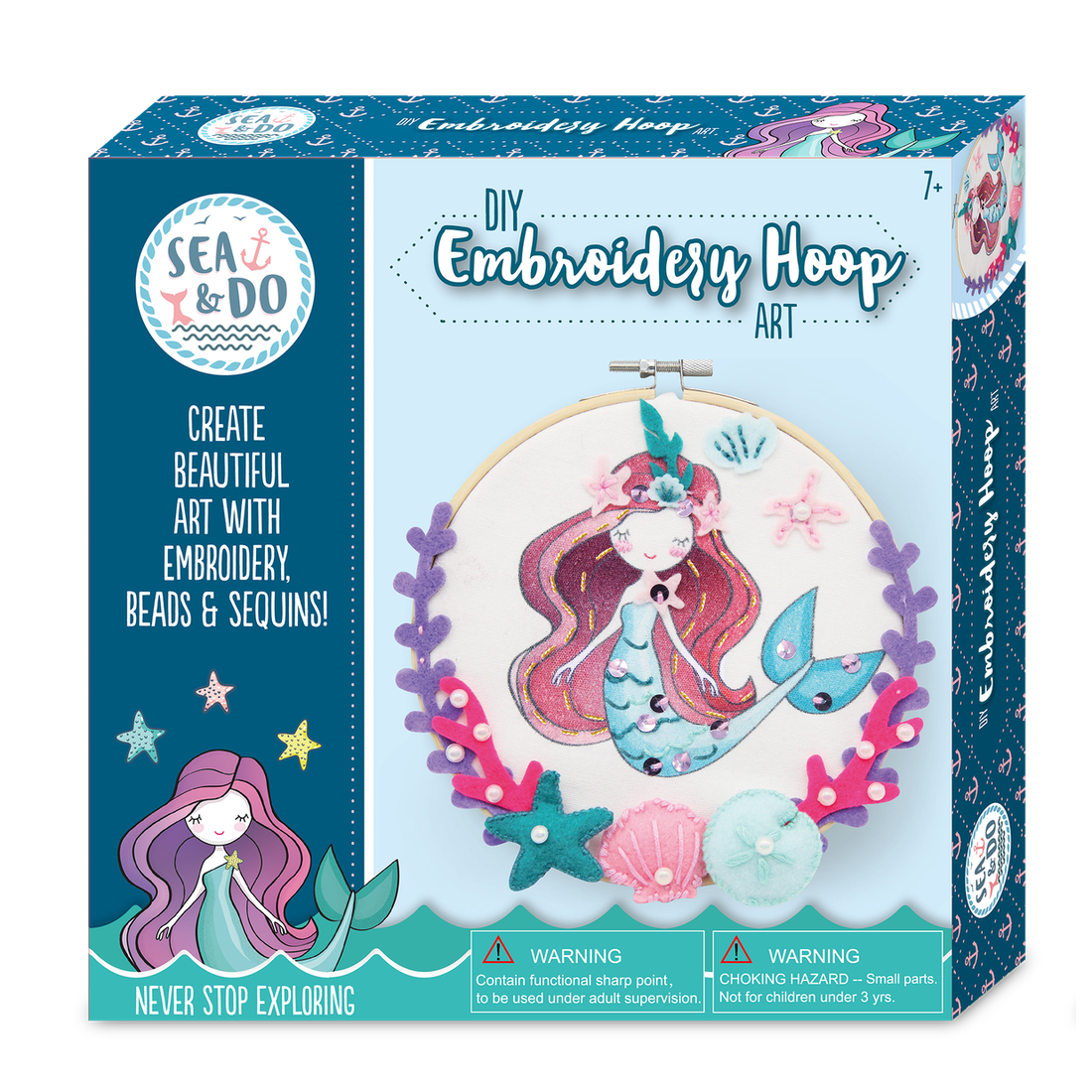 Mermaid Embroidery Kit for Children