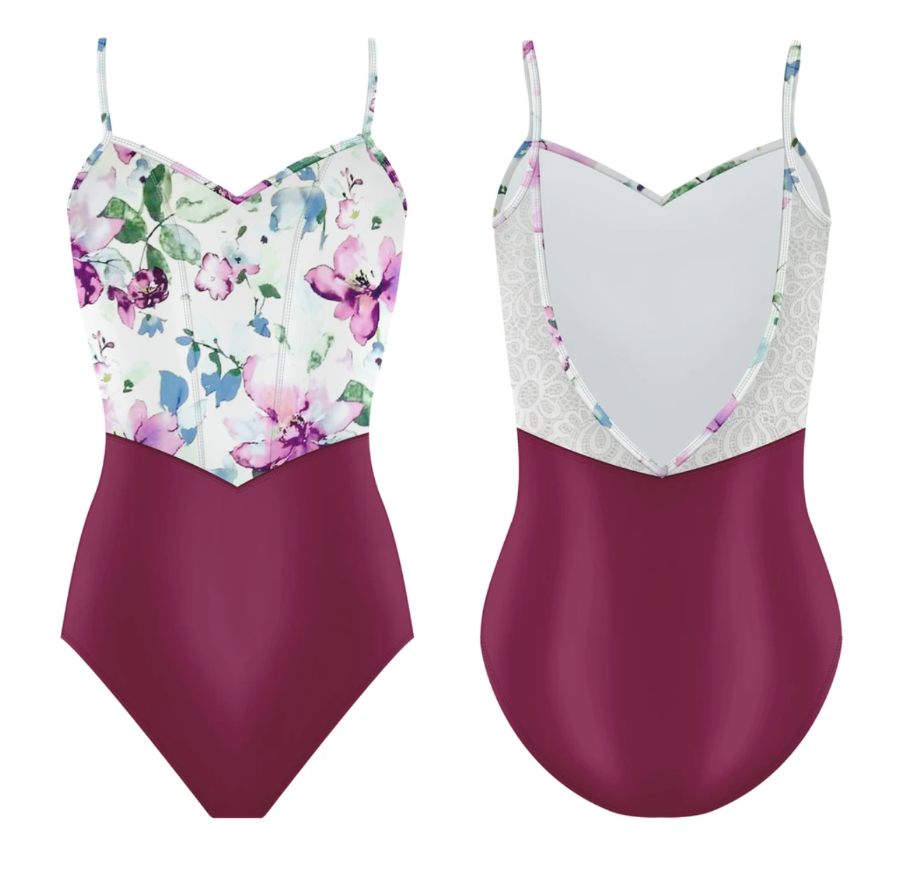 Chanelle Leotard in Claret