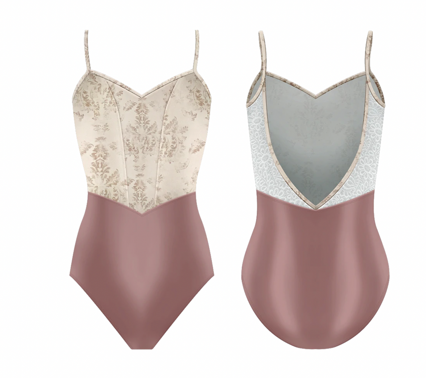 Chanelle Leotard in Capucine Print