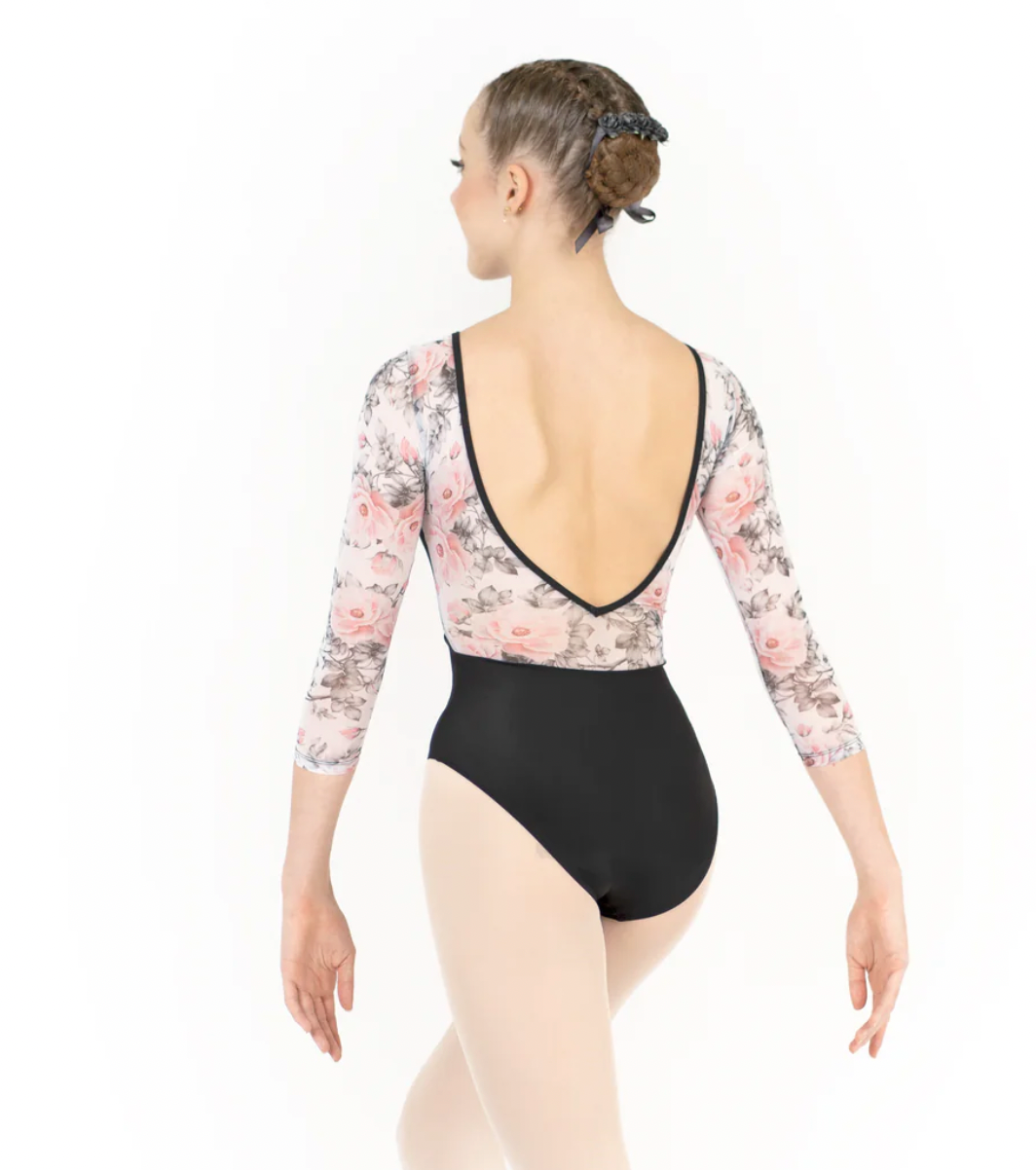 Desiree 3/4 Sleeve Leotard